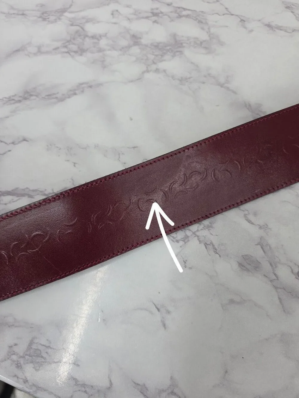 Axcess Italian Vintage Wide Burgundy Leather Waist Belt Gold Buckle **Edit*